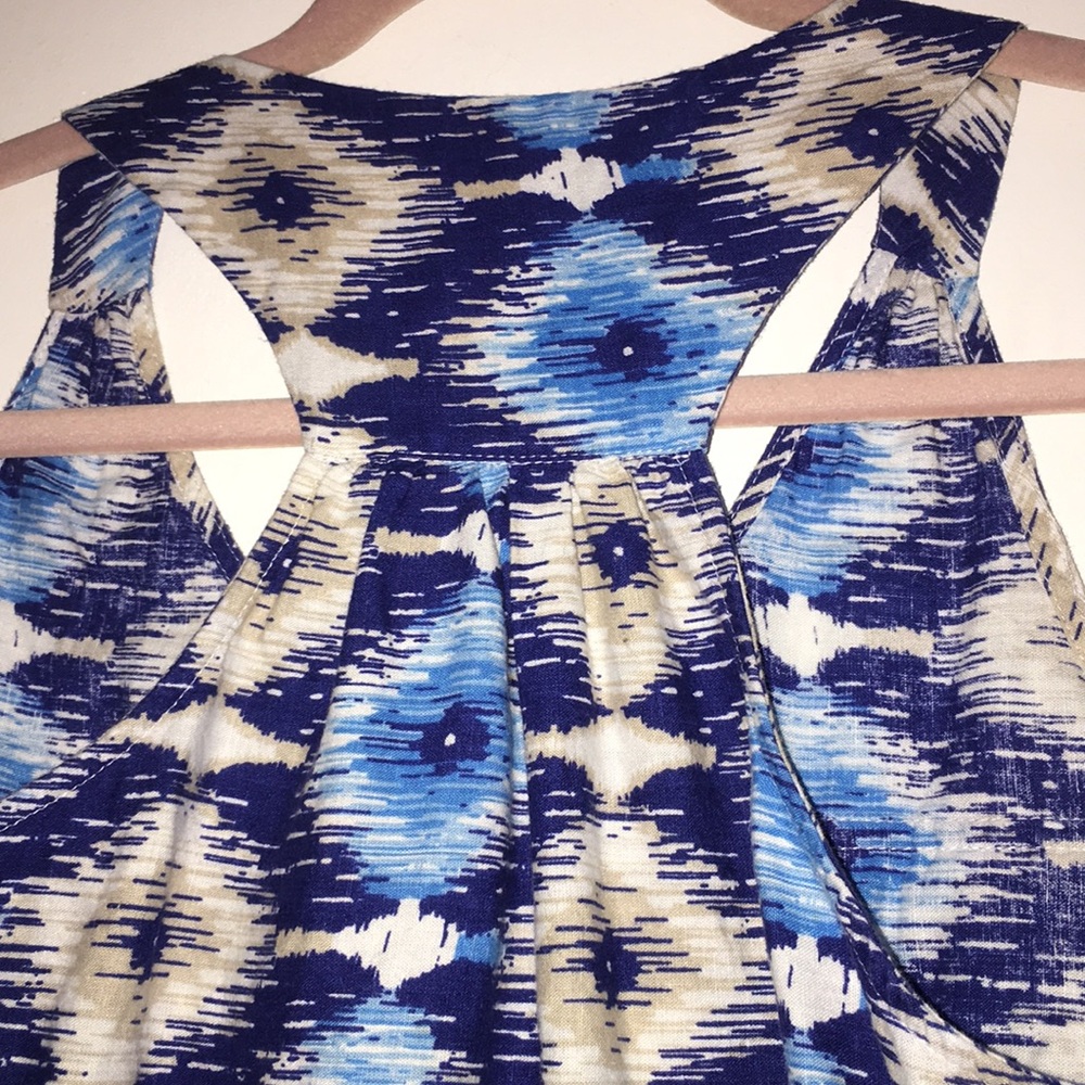 Kenar Linen Bohemian Design Button-Down Tank - image 6